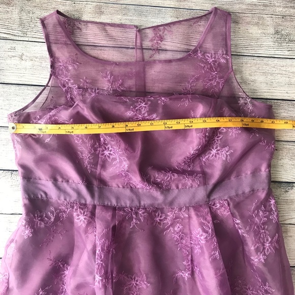 David’s Bridal Sz. 18 Purple Dress - Picture 5 of 8